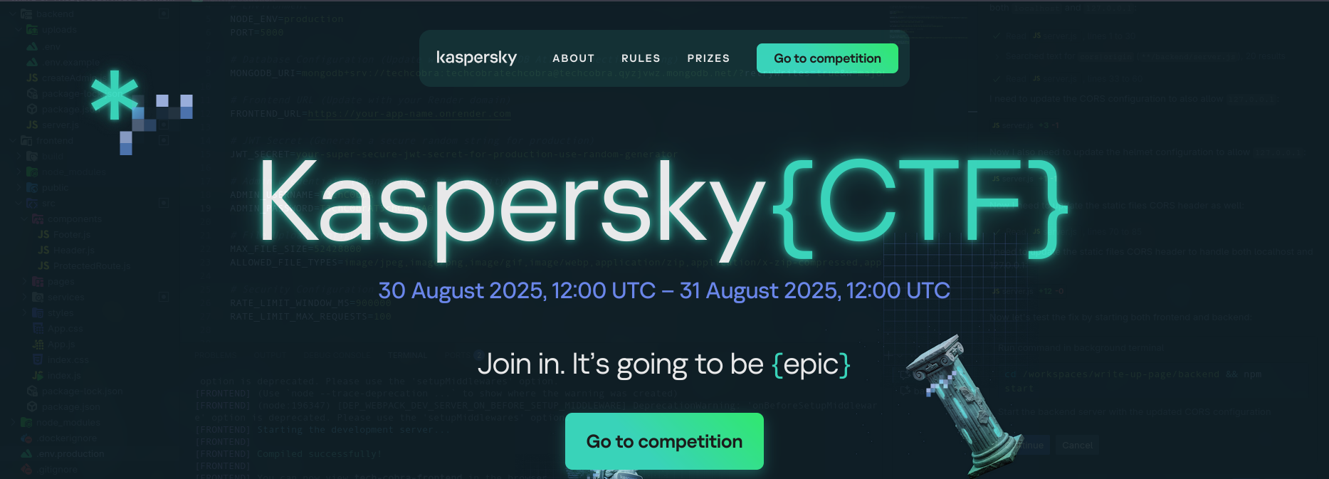 Kaspersky CTF banner